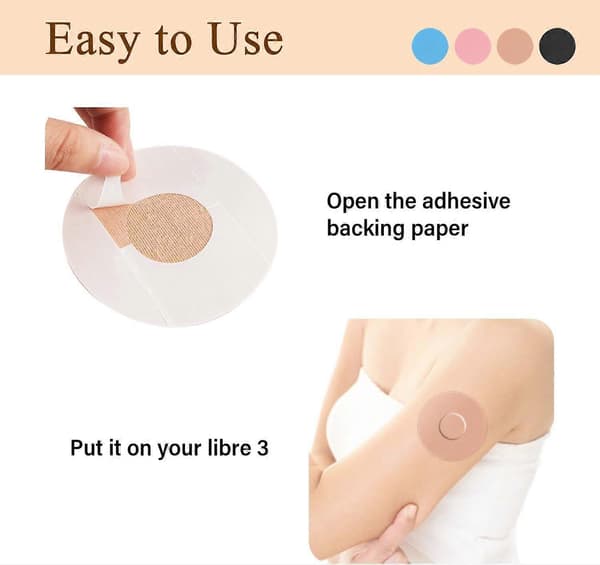 Sensorovertrekk for Freestyle Libre 3 - 20-pakning CGM-sensorplaster for Libre 3