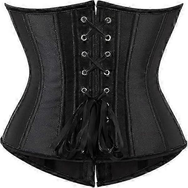 Bustier Korsett Under Byste Kvinner Black M