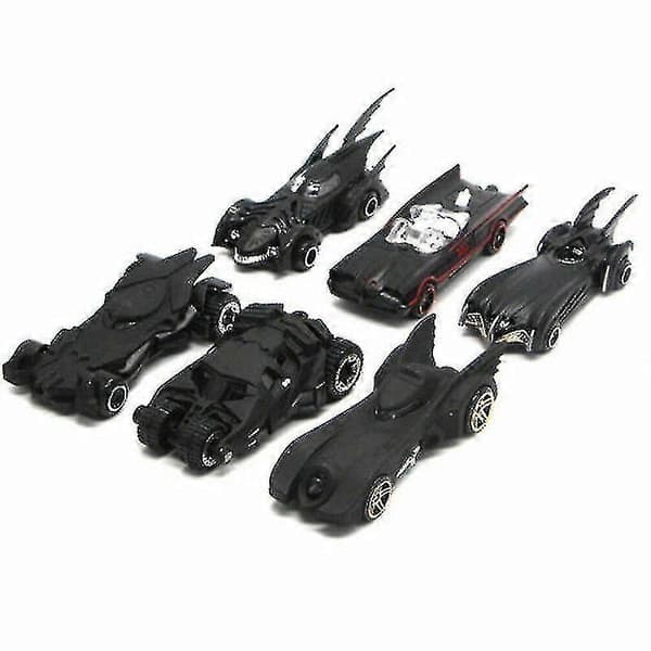 Batmobile-auto leikkiautosetti, metalli, 6 kpl