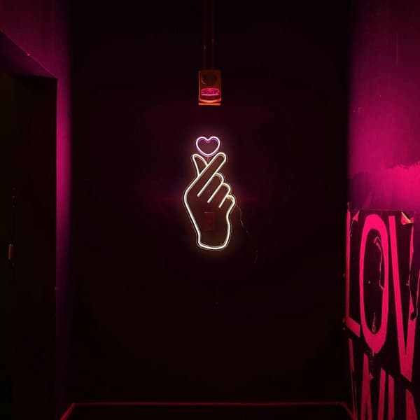 Neonskylt LED Väggdekor Hängande LED Neonskylt Sovrumsinredning