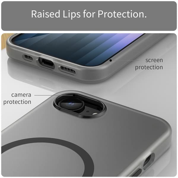 iPhone 16e Cover MagSafe Slim Mat Sort 40
