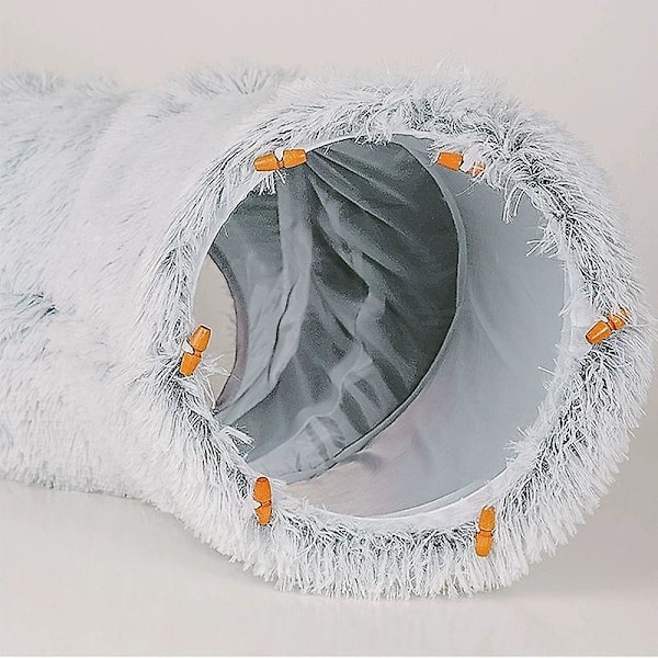Kattetunnel Katteseng Hule Med Matte For Innendørs Katt Fret Collapsible Plysj Kattehule Rør Donut Tunnel Multifunksjonelle Katteleker