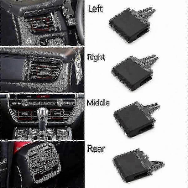 Feste-sett for AC-luftventilklips for SUV-modeller 2018-2022 Middle 1PC