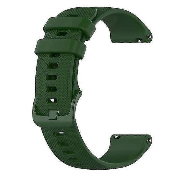 18 mm gitter silikonebånd til GarminActive S Turquoise