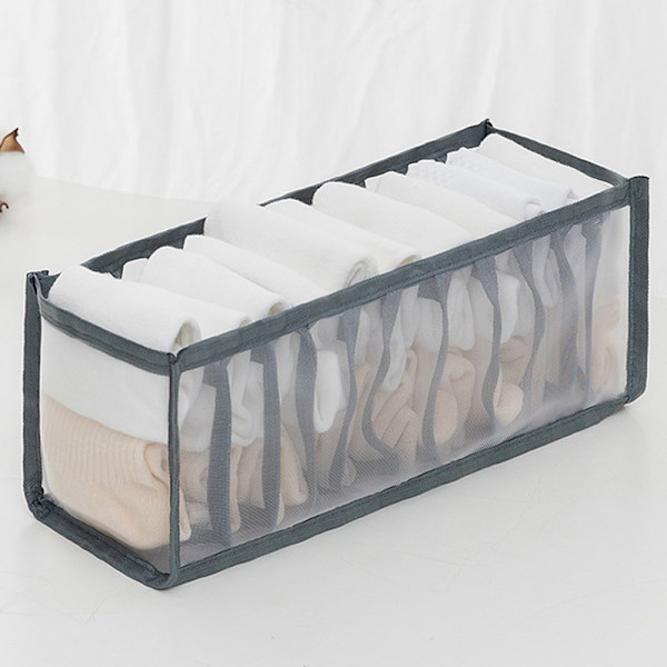 Underkläder BH Strumpor Slipsar Låda Förvaring Organizer Box Garderob White 11 grids