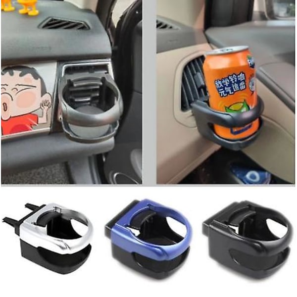 Automukin pidike Ulostulo Ilmanvaihtoaukko Kupin teline Juomakiinnitys Jalustan CAN Pullo tölkkipidike Autosäiliö Koukkuteline auto - Juomatelineet Black color