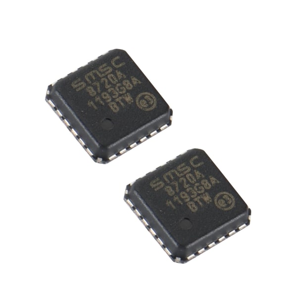 10 stk LAN8720A LAN8720A-CP-TR LAN8720A-CP 8720A QFN24 Ethernet transceiver Black