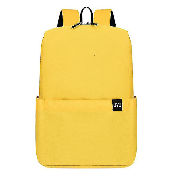 Casual Kvinnor Män Vattentät ryggsäck Bärbar Reseskola Laptopväskor Studentryggsäck Flerfärgad Kvinnlig dragkedja Ryggsäckar Yellow