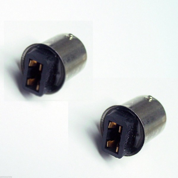 2stk T10 W5w 168 194 til 1156 Ba15s LED-lyslampe Pære Base Converter Adapter Transformer Socket