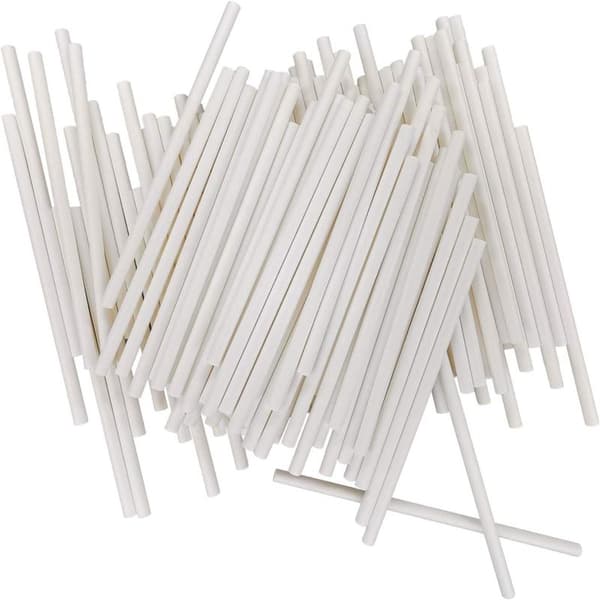 Pinner for Cake Pops, Hvite, 100 stk