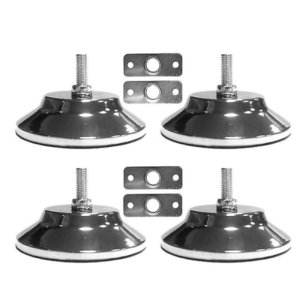 4 st Biljard/ Ben Levelers 5 Inch Metal Spelbord Ben Levelers Heavy Duty Leveling Fötter För BlackSilver