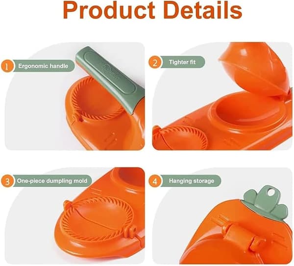 2 i 1 Dumpling Maker, DIY Dumpling Maker Mold Dumpling Wrapper Maker, Kreativ Dumpling Making Tool (Grønn)