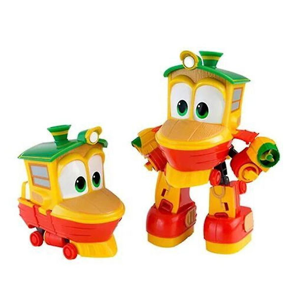 4stk/sett 8cm Robottog Transformasjon Kay Alf Dynamic Train Familie Deformasjon Tog Bil Action Figur Leker Leker For Barn