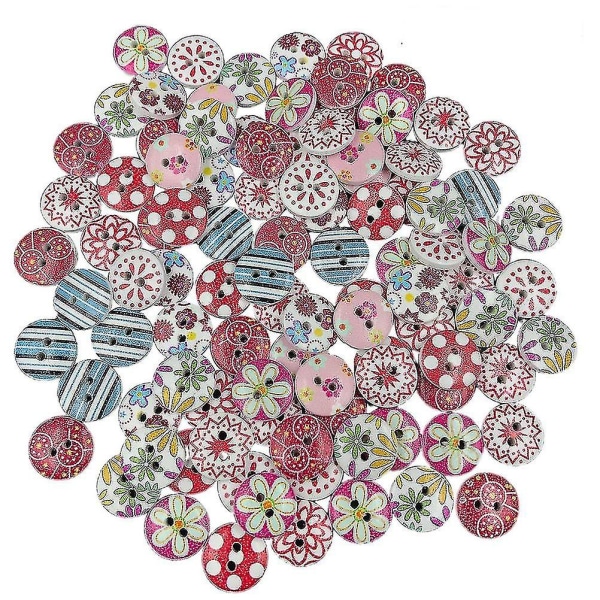 200 stk knapp Fargerike knapper Små knapper Craft Button Assorted Buttons