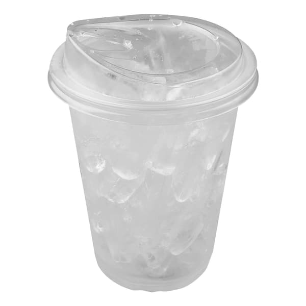 Återvinningsbara PET-takeawaymuggar med spillsäkra lock, 50-pack, Medium 400 ml / 14 oz Drinkware