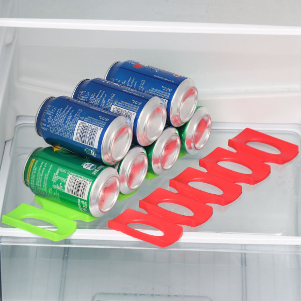 Øldåse Anti-udskridningspude Silikone Drikkedåser Holder Køleskab Anti Roll Mat Drikkevarer Stativ Opbevaring Værktøj Organizer Vinflaskeholder| | Green