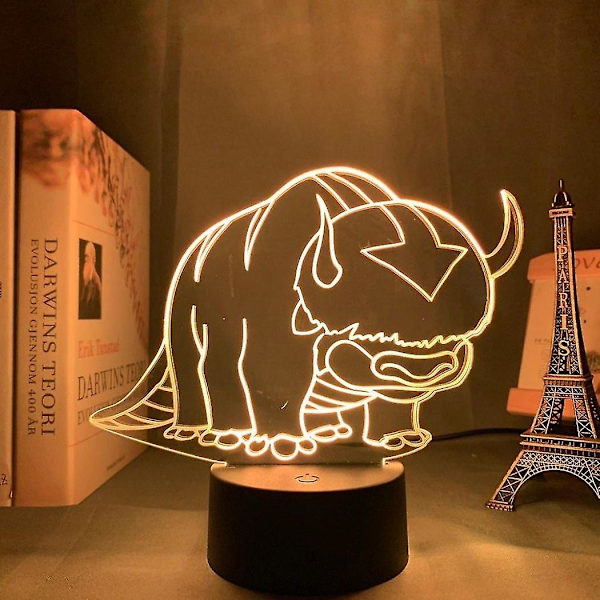 Akryl 3d-lampa Avatar The Last Airbender Nightlight, Rumsinredning Legenden Om 16 color with remote DM93