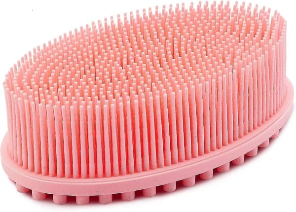 Silikonkroppsborste Ryggskrubb (rosa)