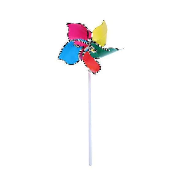 20 stk. plastik vindmølle farverig pinwheel vind legetøj til børn