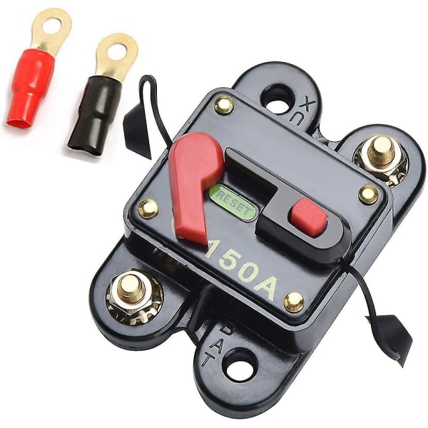 12v-24v 150a Dc Automatische Sicherung Schalter Leistungsschalter Återställ Sicherung Auto Marine Boat Bike Stereo Audio (150a)