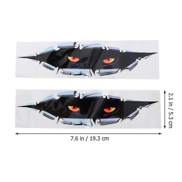 2 stk 3d Eye bilklistermærke