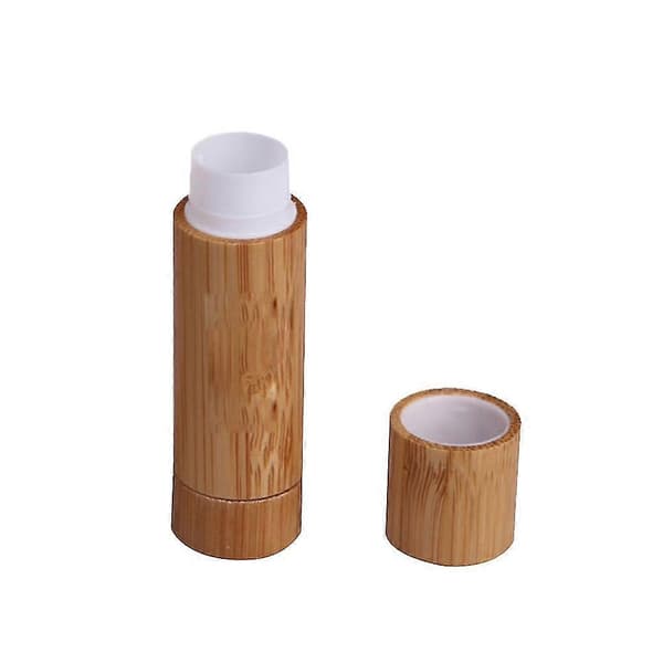5,5 ml tomme læbestiftrør Bambus PS tomme læbepomade læbestiftrør til læbestift læbepomade DIY