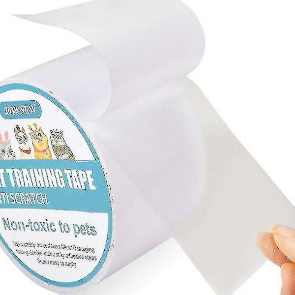Pet Cat Hund anti-scratch Tejp Träning Soffa Dörr Protector Guard Sticker 6.35cm x 500cm