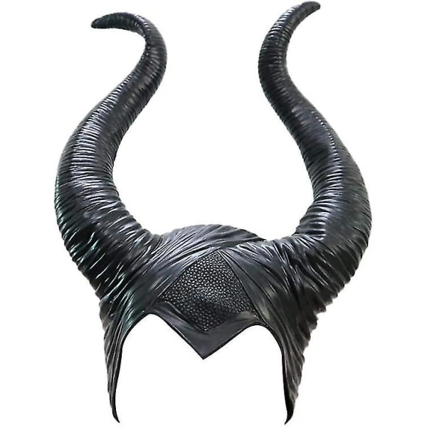 Halloween 2023, ilkeä Horns pääpanta Cosplay musta, paha Maleficent Headpiece -koriste, naiselle/miehelle