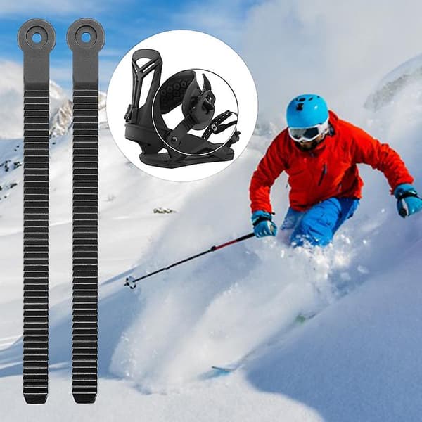 Snowboard Ankelstige Rem Binding Erstatning Robust Universal Enkel Installation Ankelrem Snowboard Binding Dele 6pcs