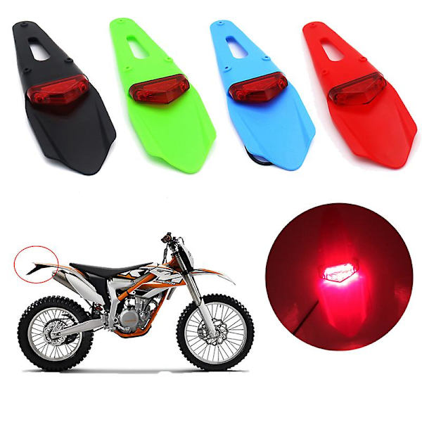 Motorcykel Led Bakskärm Stoppbroms 12v Ljus Varningslampa Universal Off Road Motorcyklar Bakljus Biltillbehör| | Green