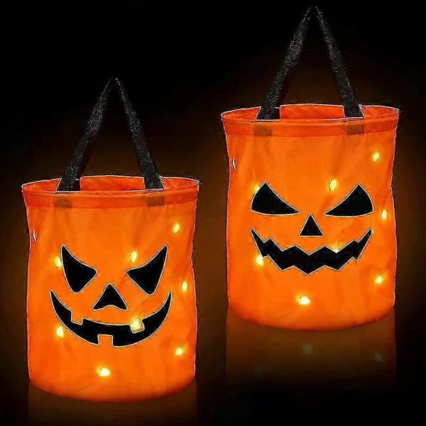 Halloween tredimensionell bärbar pumpaväska presentpåse godispåse för barn