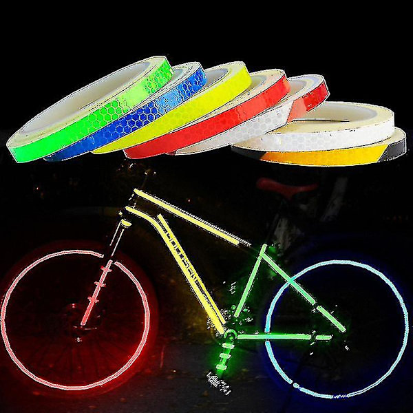 1-6 ruller Bil Styling Reflekterende Stripe Tape Motorcykel Cykel Body Fælg Hjul Stripe Tape Stickers Dekorative 8 Meter