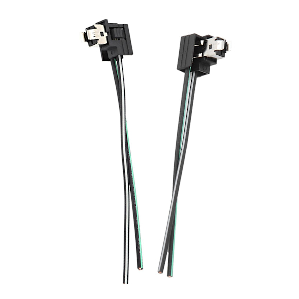2stk Forlygte Lampe Pære Fatning Ledningsnet Stik Stik Adapter Line For H1 Pære