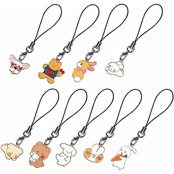 Lanyard Puhelinsormushihna Anime Pupu Koirat Lemmikit Matkapuhelinhihna Avaimenperät Minikorut johdot Tee itse matkapuhelintarvikkeet(04)