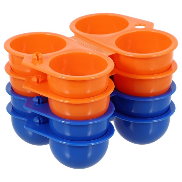 4 stk Bærbar Outdoor Camping Egg Carrier Plast Container Case Egg Holder