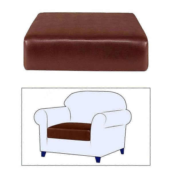 PU Läder Vattentät Soffkuddeöverdrag Stol Soffa Loveseat Överdrag - 1 1 Seat