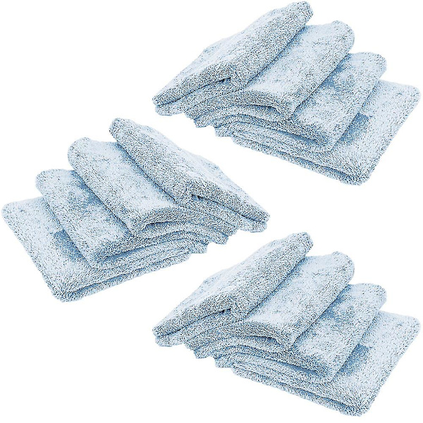 12-pack set Små frottéhanddukar Färgade ljusa blekningssäkra handdukar Blue
