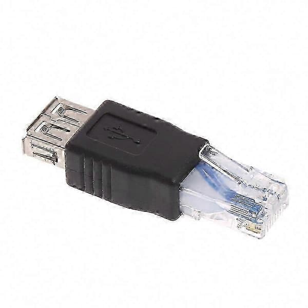 USB til RJ45 Ethernet-adapter hunn til hann for nettverksdataoverføring