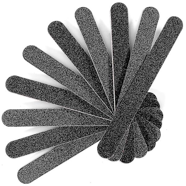 Nagelfil Emery Board Nagelvård Dubbelsidig Grit Gel Akryl Dip Svart Nagelbuffrande Filer Professionell manikyr Pedikyrverktyg 20st/förpackning Nagelfil