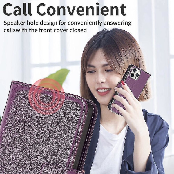 Case för Nokia G42 Magnetic Plånbok Flip Cover med korthållare Fack Kompatibel med Nokia G42 Case Red