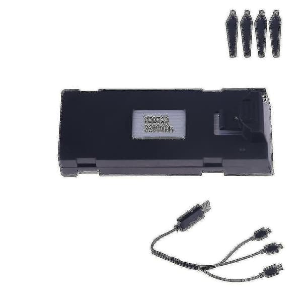 3.7v 3600mAh batteri och laddare kompatibel med Mini UAV-drönare