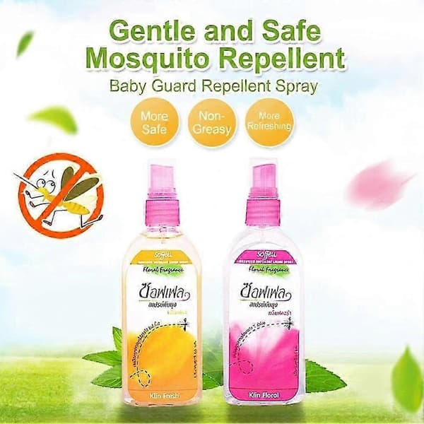 Roe (A)Thai myggmiddel spray myggmiddel væske 80ml Stilig NY 80ml ökade