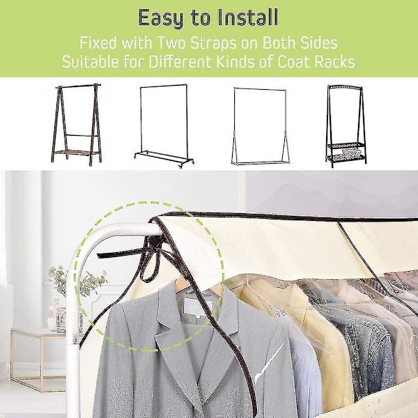 Päällinen, vaateteline, 90110 cm, kansi Pölysuoja Vaatepäällinen Suoja