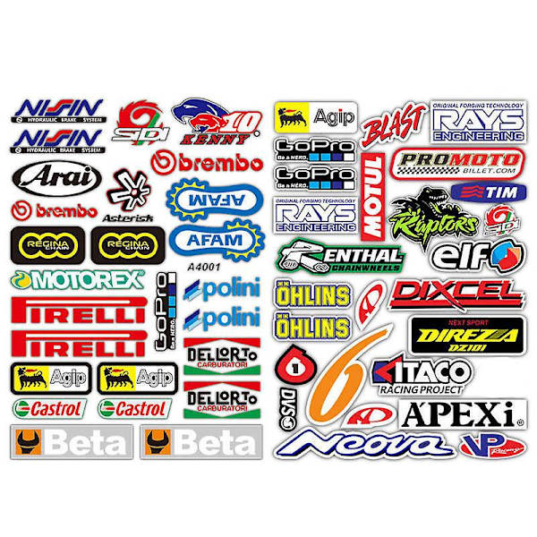 Honda Yamaha Suzuki Kawasaki-klistremerker | Suzuki Motorsykkel Dekaler Klistremerker - Dekaler &amp; Klistremerker 3and4