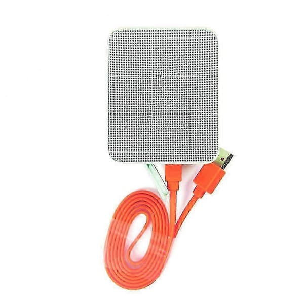 Micro-USB-kabel kompatibel med JBL FLIP 3 4 Charge 2+ Pulse 2 Charge 3-högtalare, orange, 1 m