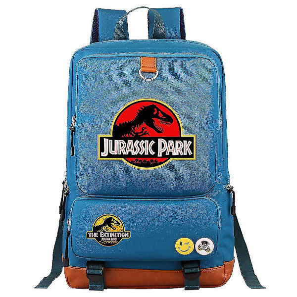Jurassic World & Park Ryggsäck: Slitstark resväska för bärbar dator - ryggsäck, budbärare, skolväska med axelremmar för karaktärer och skolmaterial 5