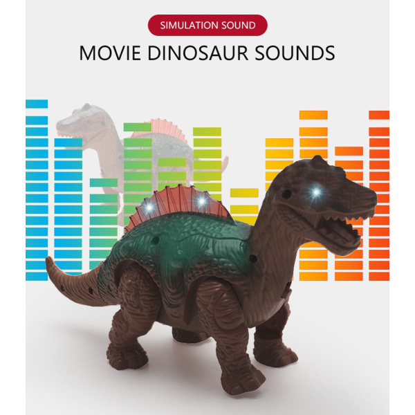 Light Up Dinosaur Electronic Walking Robot Roaring Interactive Dino Toy