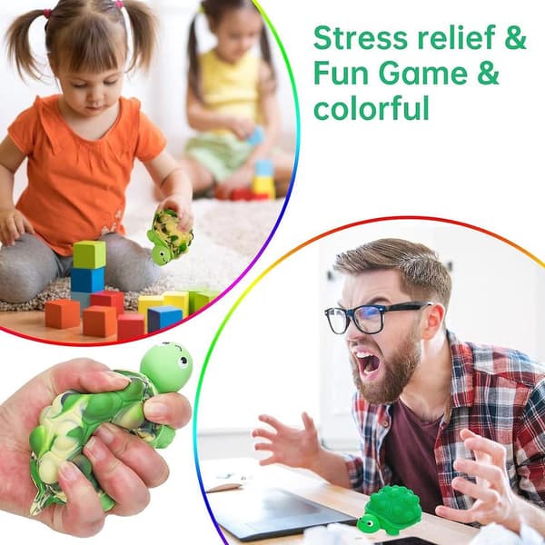 Fidget Legetøj, 3d Silikone Skildpadde Tryk Boble Sensorisk Legetøj Pop Stressbold Angst Stress Relief Legetøj