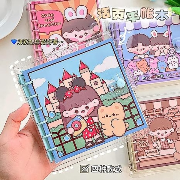 Notebook Söt Coil Book MOMO Sauce Live Page Handbook Girl Heart Circuit Benji INS Studentialable Notebook A6 Notepad