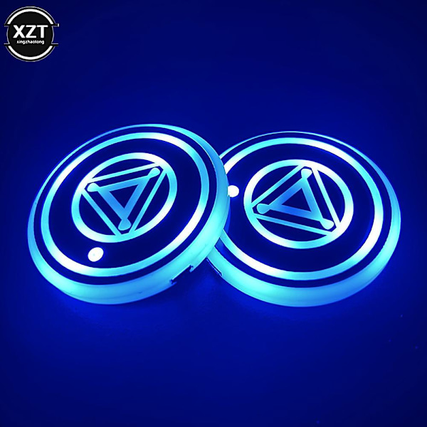 Värikäs Auto Car Led Cup Coaster Pad Holder Atmosphere Light Lamps Pohja Auto Styling Automaattinen Valo päällä| | G